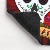 Liebe-Schädel mit Drosseln Mousepad (Ecke)