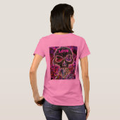 LIEBE-SCHÄDEL T-Shirt (Schwarz voll)