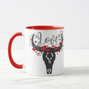 LIEBE Schädelherzen Tasse