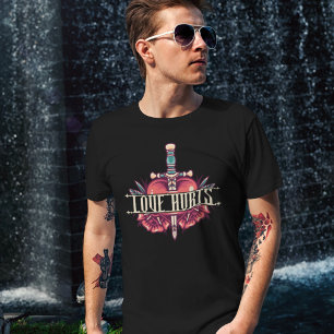Liebe schadet Herz und Dagger T-Shirt