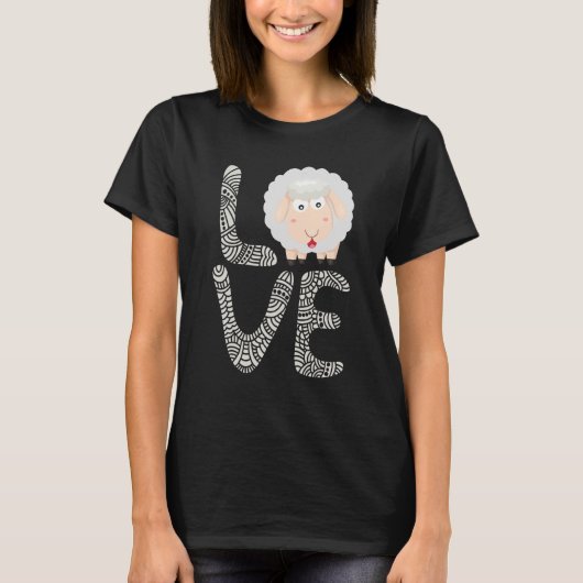 Liebe Schafe Bauer Hertier T-Shirt (Vorderseite)