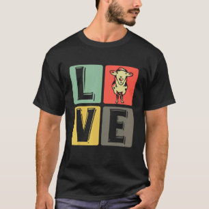 Liebe Schafzucht Schwarz-Weiß-Tierzucht T-Shirt