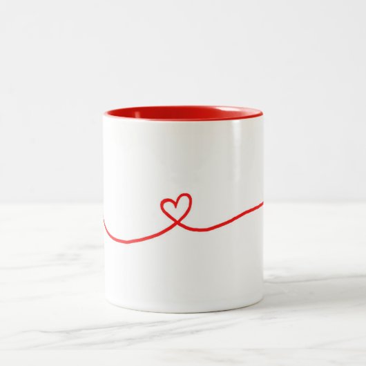 Liebe-Schale Zweifarbige Tasse (Mittel)