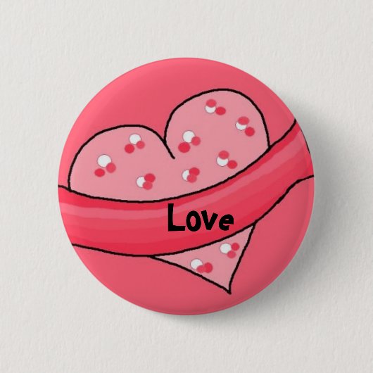 Liebe - Schaltfläche Button (Vorderseite)