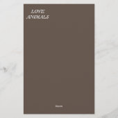 LIEBE-SCHALTFLY-GESCHENKE FÜR JEDEN BRIEFPAPIER (Rückseite)