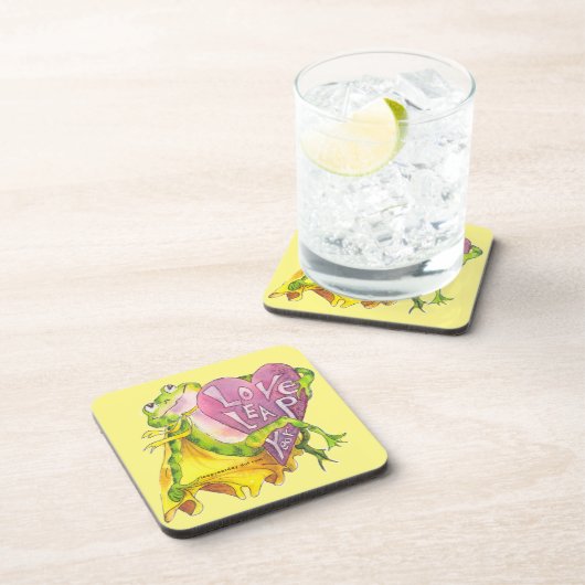 LIEBE-SCHALTJAHR-FROSCH GETRÄNKEUNTERSETZER (Rechte Seite)