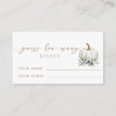 Liebe schätzen, wie viele Kisses Bridal Spiel Begleitkarte (Vorderseite)