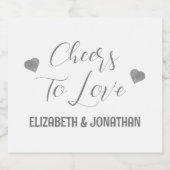 Liebe Schaumweinetikett (Einzelnes Label)