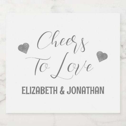 Liebe Schaumweinetikett (Einzelnes Label)