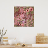 Liebe scheitert nie ConeFlower Collage Poster (Küche)