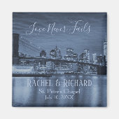 Liebe scheitert nie Save the Date NYC Thema Magnet (Vorne)
