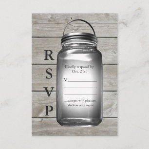 Liebe Scheunen-Hochzeiten RSVP Karte