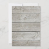 Liebe-Scheunen-Hochzeits-Einladung Einladung (Rückseite)