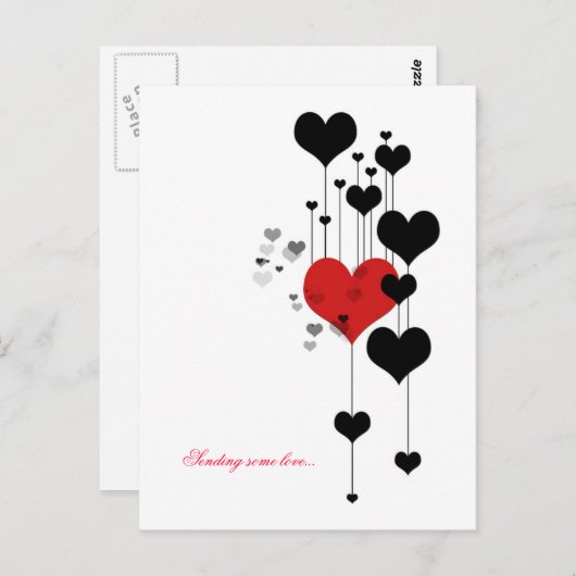 Liebe schicken... postkarte (Vorne/Hinten)