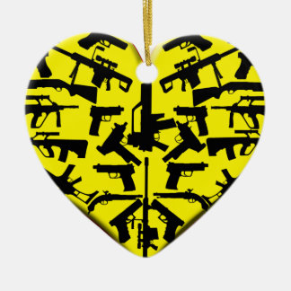 LIEBE SCHIESST WEIHNACHTSverzierung Keramikornament