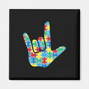 Liebe Schild Autismus Bewusstsein Magnet