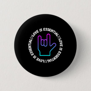Liebe Schild Behinderung Bewusstsein Button