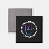Liebe Schild Behinderung Bewusstsein Magnet (Vorderseite/Rückseite)