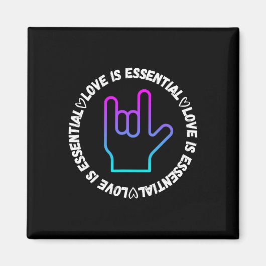 Liebe Schild Behinderung Bewusstsein Magnet (Vorne)