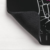 Liebe Schildern Butterfly Brustkrebs Bewusstsein P Mousepad (Ecke)