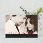Liebe Schlaganfälle Save the Date (Stehend Vorderseite)