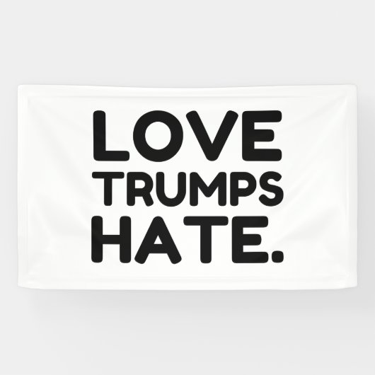 Liebe schlägt Hass Banner (Horizontal)