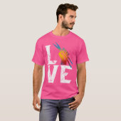 Liebe Schlagzeug Drummer Drum Sticks Rock Fan T-Shirt (Vorne ganz)