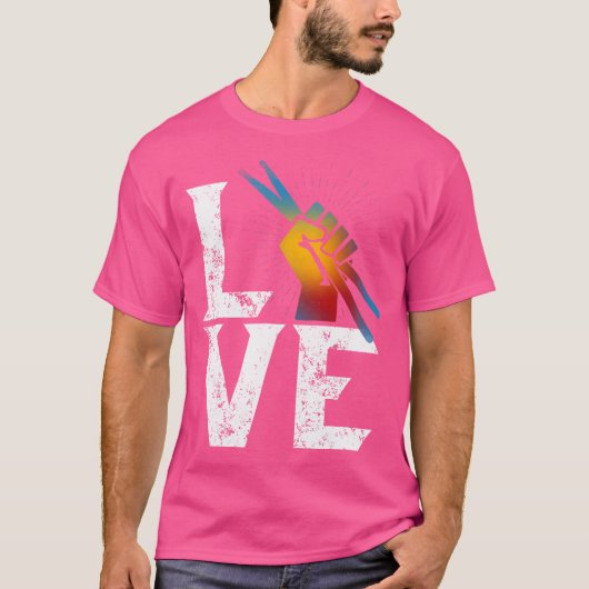 Liebe Schlagzeug Drummer Drum Sticks Rock Fan T-Shirt (Vorderseite)