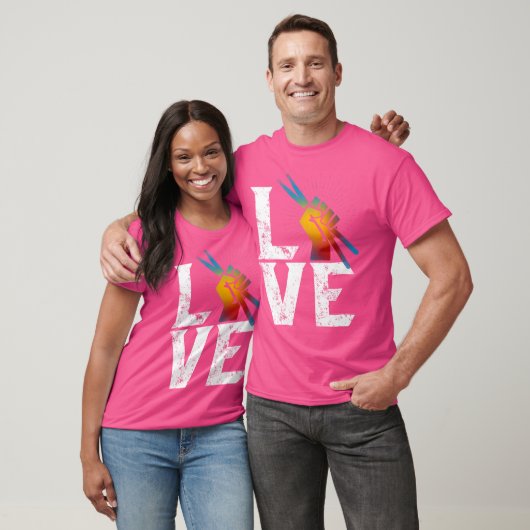 Liebe Schlagzeug Drummer Drum Sticks Rock Fan T-Shirt (Unisex)