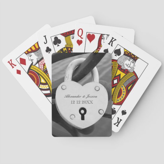 Liebe Schließfach Hochzeitsfeier Gefallen Spielkar Spielkarten (Rückseite)