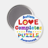 Liebe schließt das Puzzle ab Magnet (Vorderseite/Rückseite)