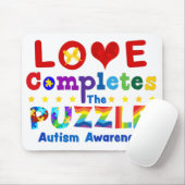 Liebe schließt das Puzzle ab Mousepad (Mit Mouse)