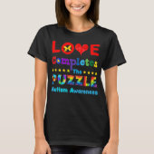 Liebe schließt das Puzzle ab T-Shirt (Vorderseite)
