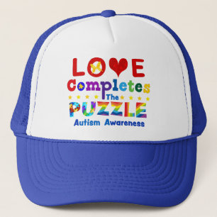 Liebe schließt das Puzzle ab Truckerkappe
