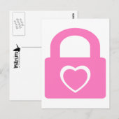 Liebe schloss sich ein. postkarte (Vorne/Hinten)