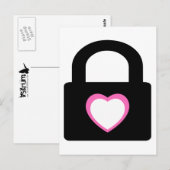 Liebe schloss sich ein. postkarte (Vorne/Hinten)