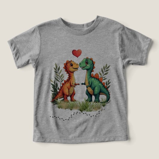 Liebe schlug Dinosaurier (Design Vorderseite)