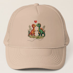 Liebe schlug Dinosaurier Truckerkappe