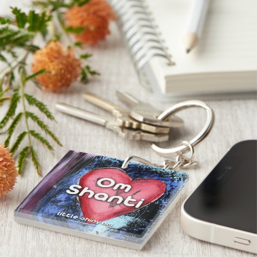 Liebe-Schlüsselanhänger OM Shanti Schlüsselanhänger (Vorderseite rechts)