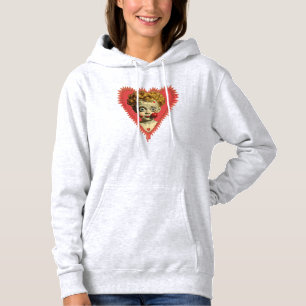 Liebe schmerzt Spaß Steampunk Cherub Engel Zombie Hoodie