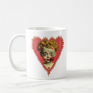 Liebe schmerzt Spaß Steampunk Cherub Engel Zombie  Kaffeetasse