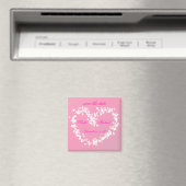 Liebe, Schmetterlinge Herz, Datum speichern Magnet (In Situ (Geschirrspüler))