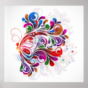 Liebe-Schmetterlings-Plakat Poster