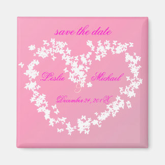 Liebe, Schmetterlingsherz, Save the Date Magnet