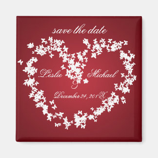 Liebe, Schmetterlingsherz, Save the Date Magnet