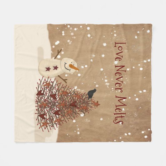 Liebe schmilzt nie fleecedecke