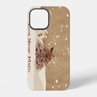 Liebe schmilzt nie Schneemann iPhone 12 Hülle