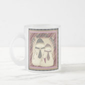 Liebe schmilzt nie Snowman-Tasse Mattglastasse (Links)