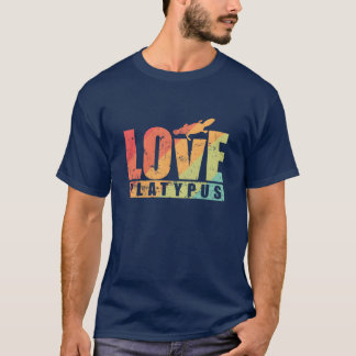 Liebe Schnabeltier Australien Tier Mädchen T-Shirt