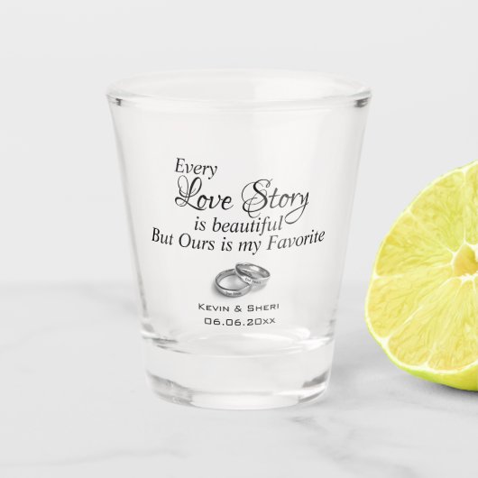 Liebe Schnapsglas (Vorderseite)